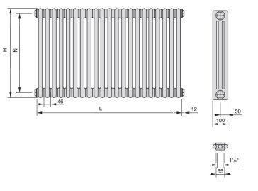 Grzejnik Zehnder Charleston 3060-22