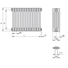 Grzejnik Zehnder Charleston 4050-14